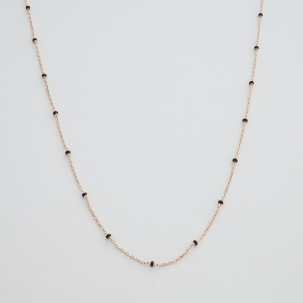 Mary Beaded Chain Rosary Necklace