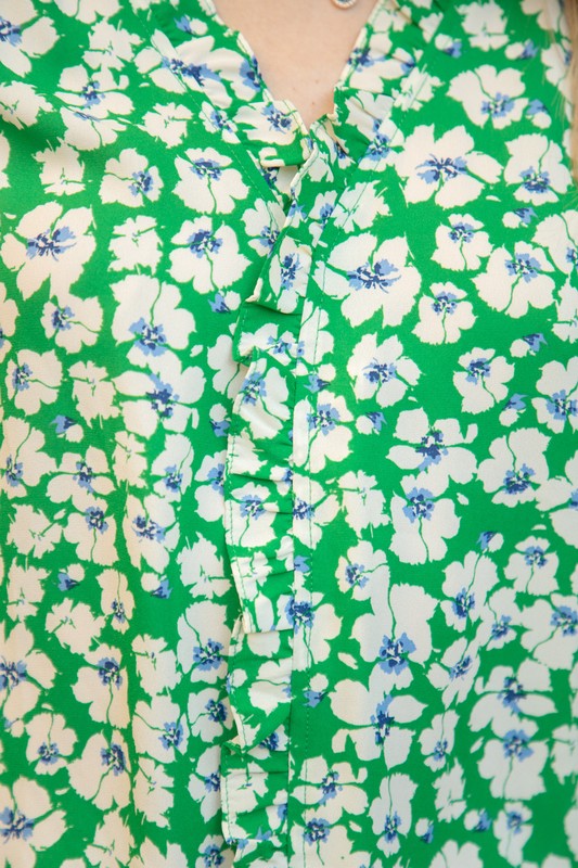 COMFY LIGHTWEIGHT FLORAL PRINT TOP