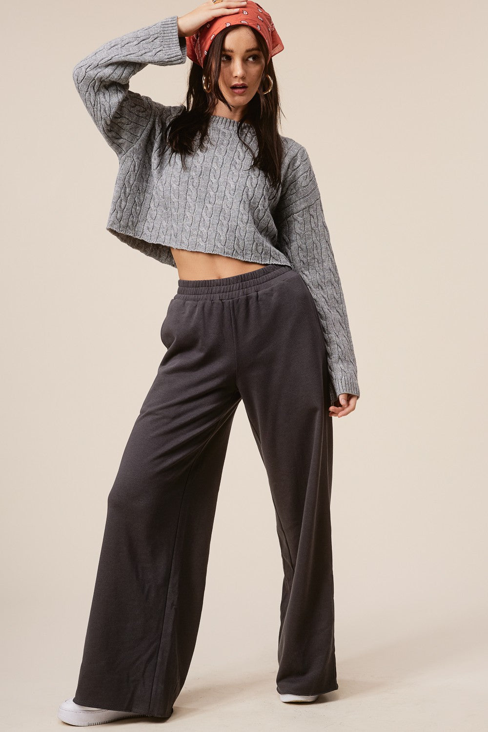 CASUAL COMFORT WIDE LEG SWEATPANTS