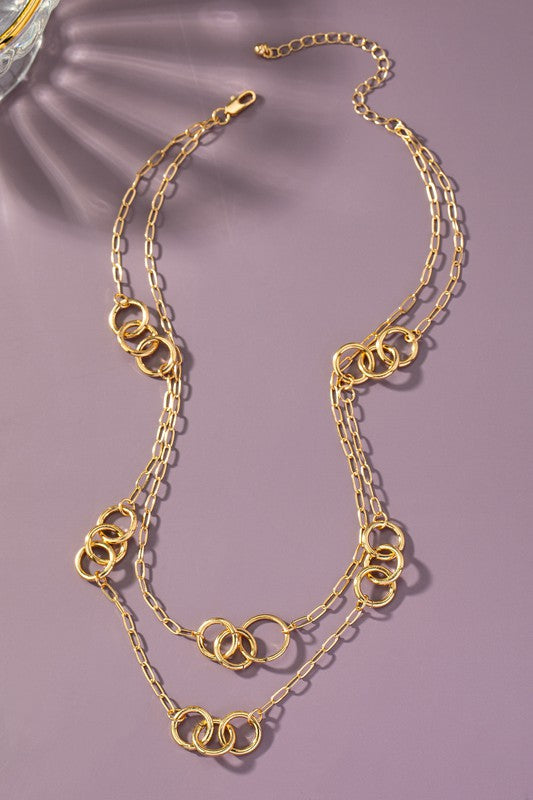 TWO ROW CHAIN NECKLACE