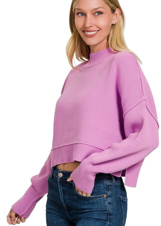 OVERSIZED CROPPED SWEATER