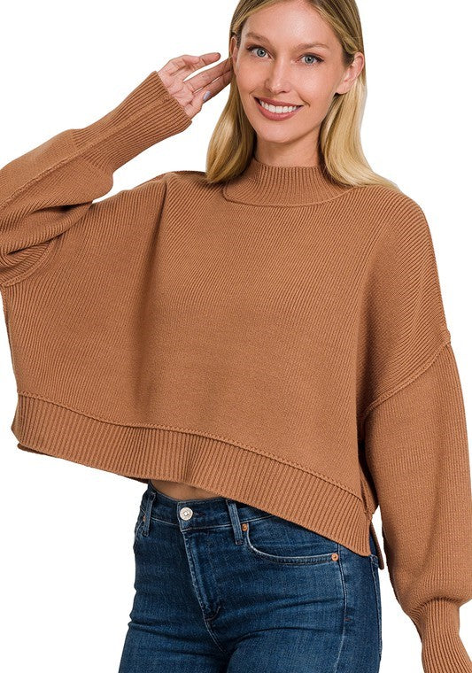 OVERSIZED CROPPED SWEATER