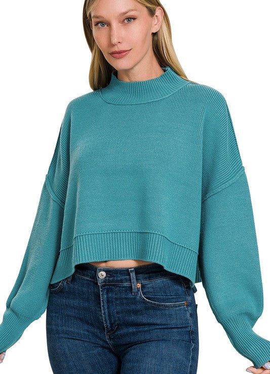 OVERSIZED CROPPED SWEATER