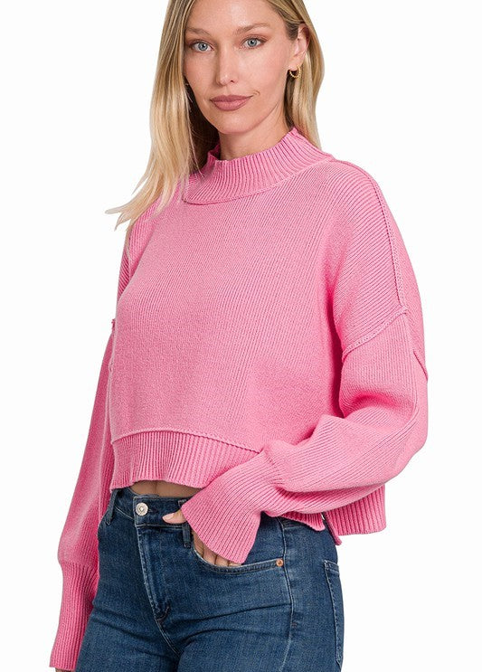 OVERSIZED CROPPED SWEATER