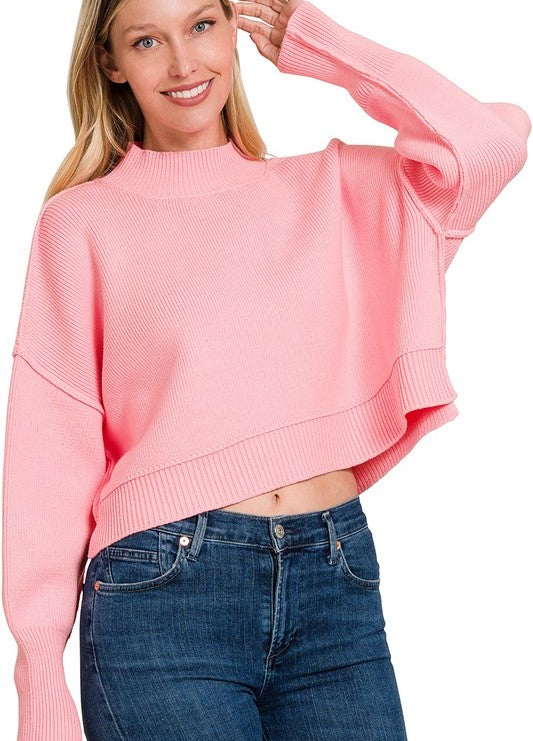 OVERSIZED CROPPED SWEATER