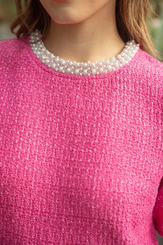 Pearl Trim Detailed Top