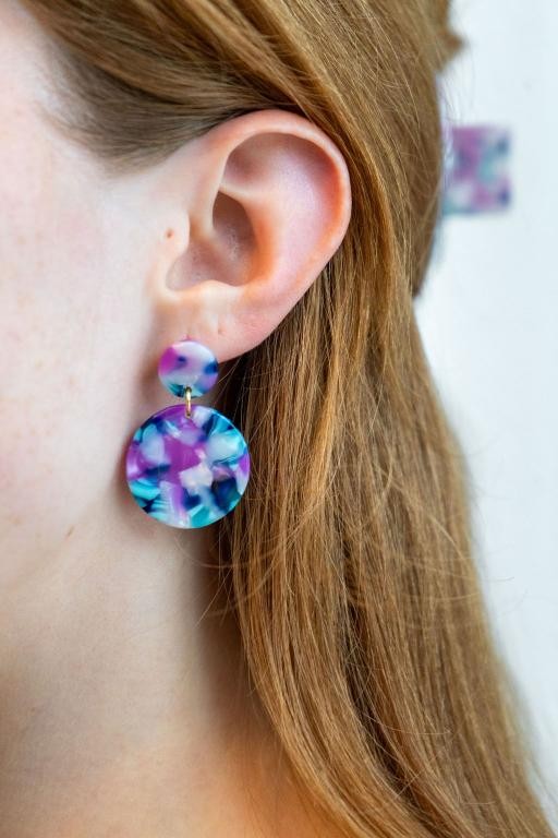 Purple Party Earrings