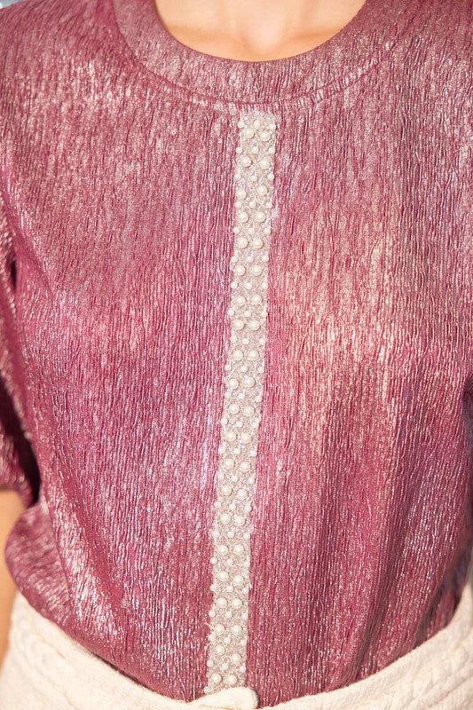 Pearl Detailed Top