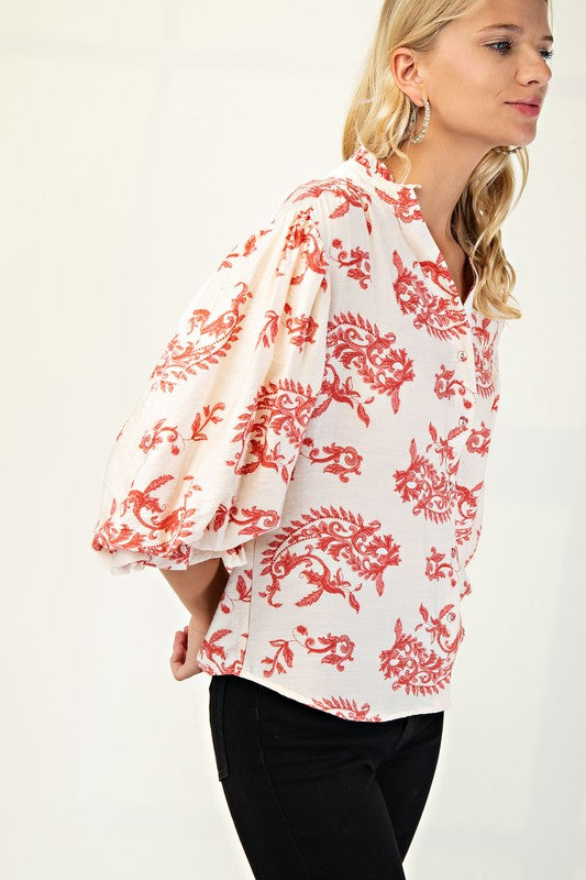 Stand Out Button Down Blouse