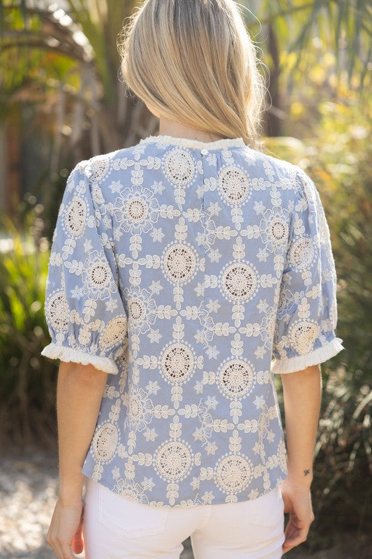 Embroidered Top
