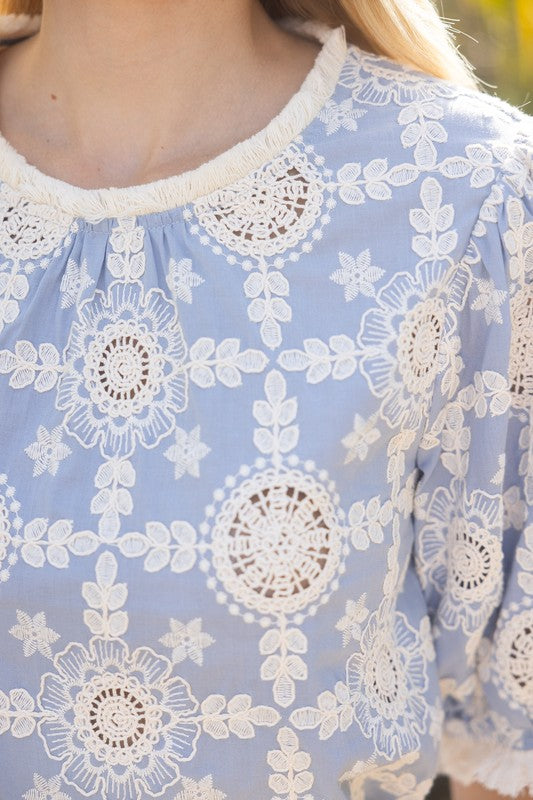 Embroidered Top