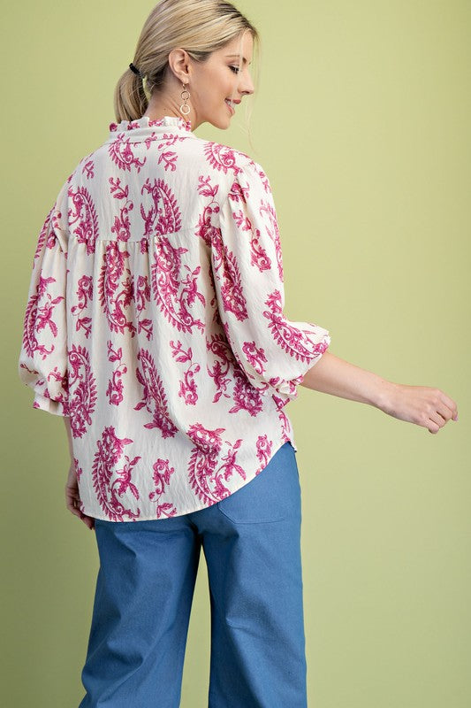 Stand Out Button Down Blouse