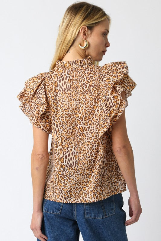Neda Leopard Shirt