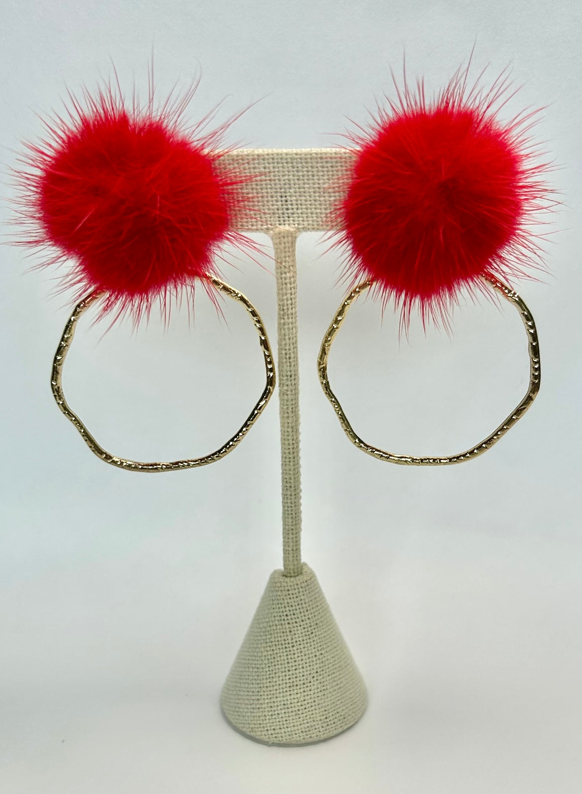 Red Ball Top Hoops