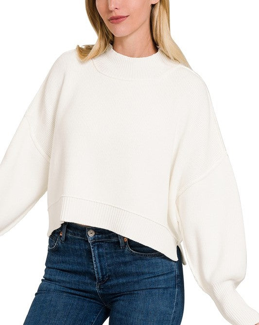 OVERSIZED CROPPED SWEATER