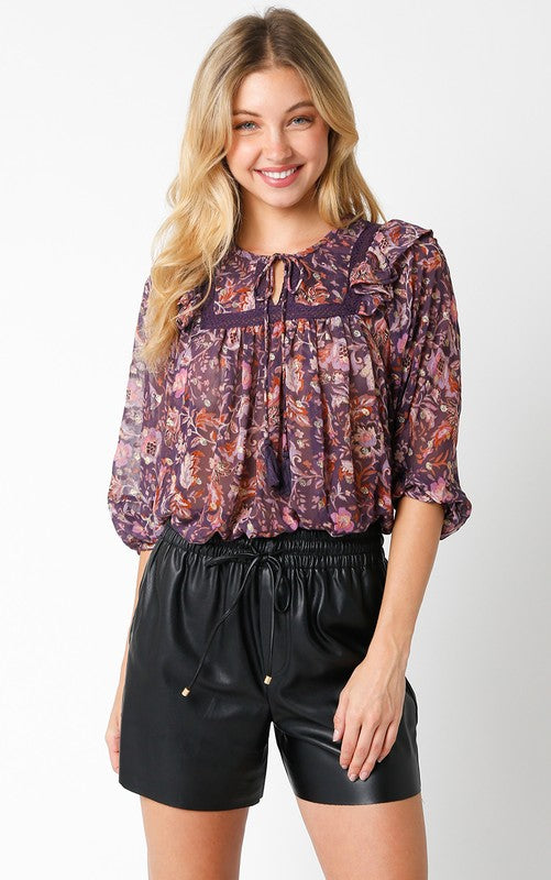 Dark Purple Blouse