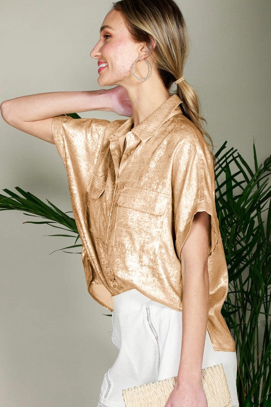 Metallic Blouse