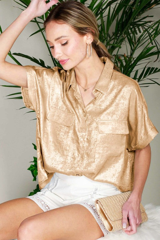 Metallic Blouse