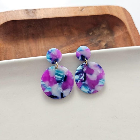 Purple Party Earrings