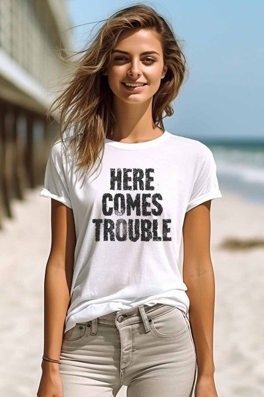 'Here Comes Trouble' Graphic Tee