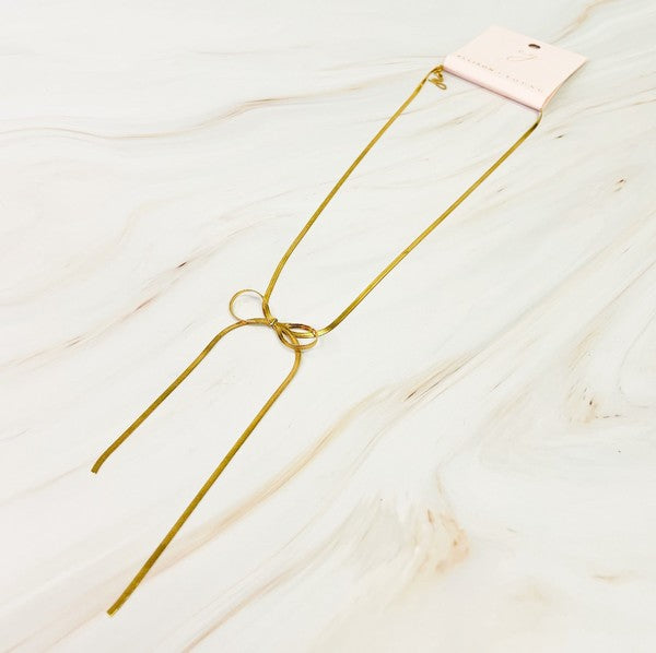 Simple Bow Necklace