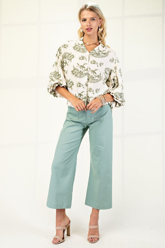 Stand Out Button Down Blouse