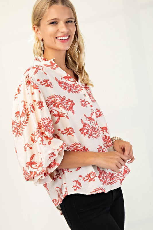 Stand Out Button Down Blouse