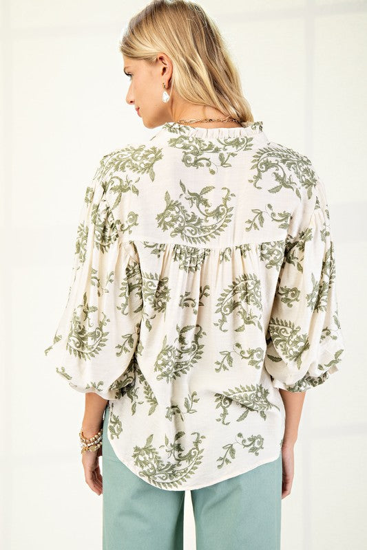 Stand Out Button Down Blouse