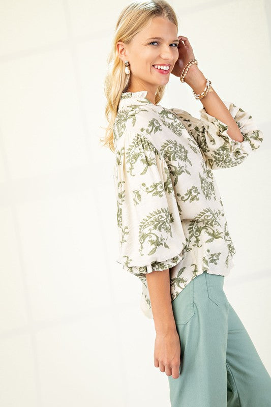 Stand Out Button Down Blouse