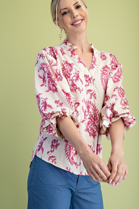 Stand Out Button Down Blouse