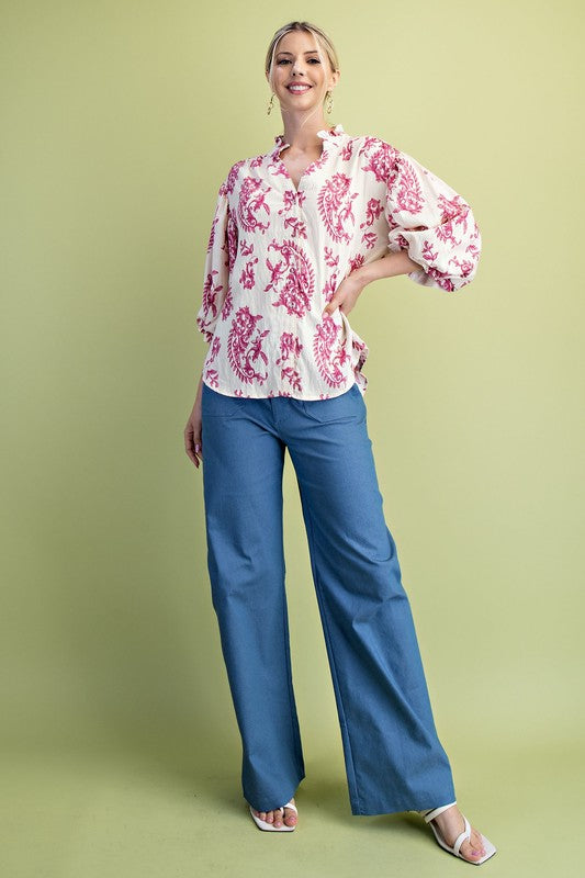 Stand Out Button Down Blouse