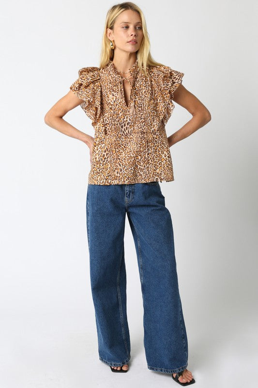 Neda Leopard Shirt