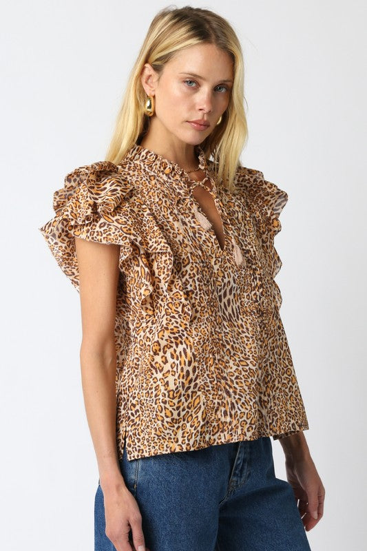 Neda Leopard Shirt