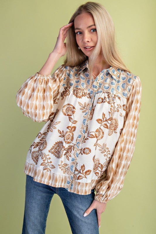 Button Down Blouse