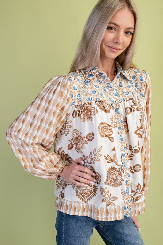 Button Down Blouse