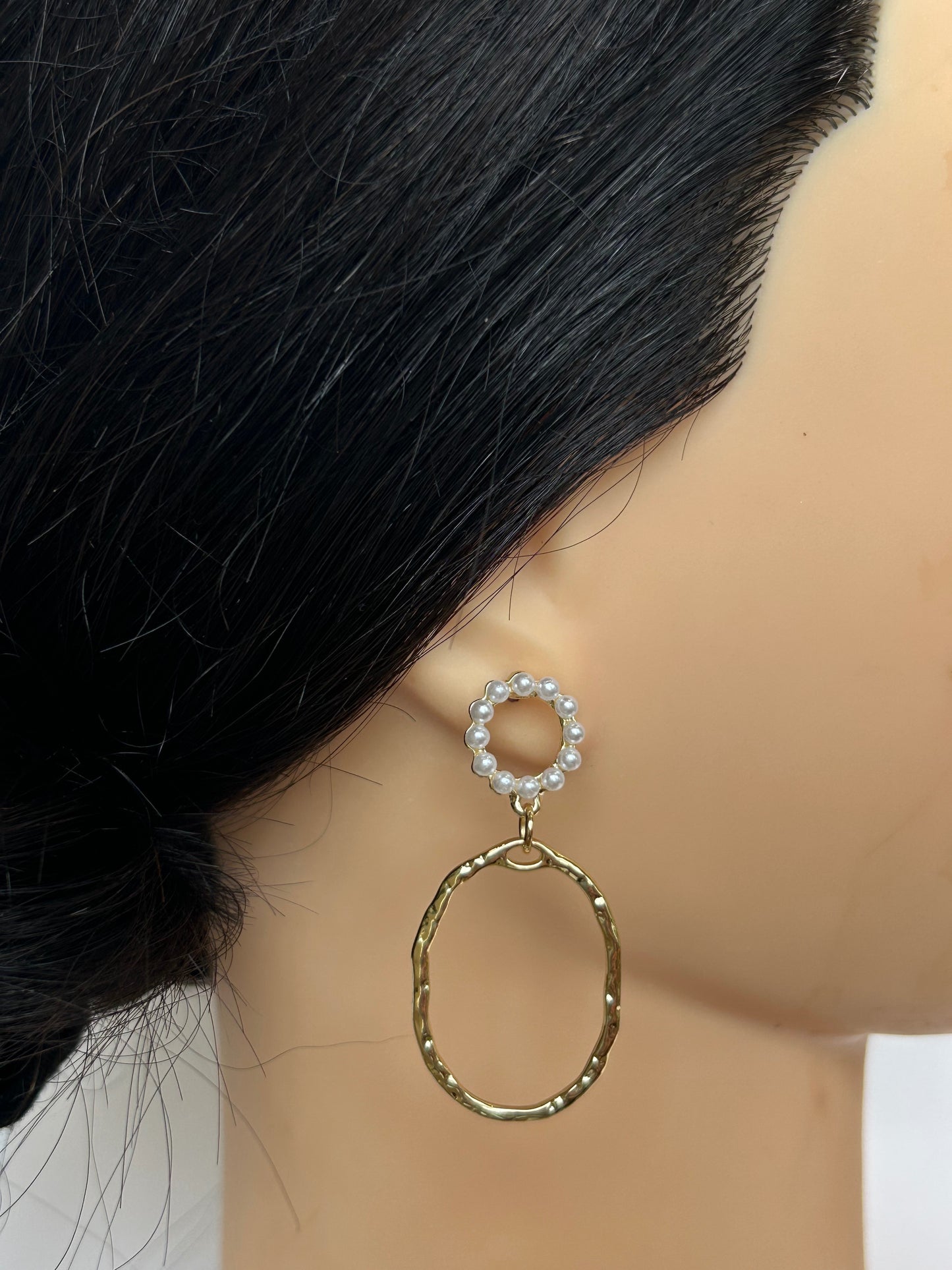 Gorgeous Round  Pearl Earrings